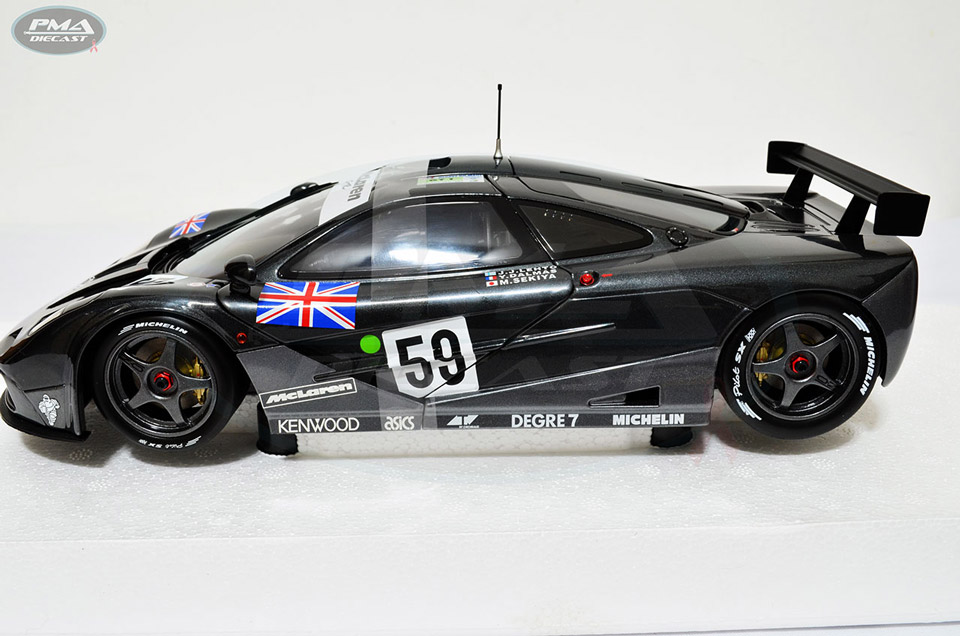 J. J. LEHTO, MASANORI SEKIYA, YANNICK DALMAS 1995 KOKUSAI KAIHATSU RACING MCLAREN F1 GTR 1:18